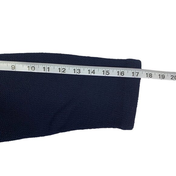 Lauren Ralph Lauren Spring 2 Classics Navy Knitted Top - Picture 5 of 6